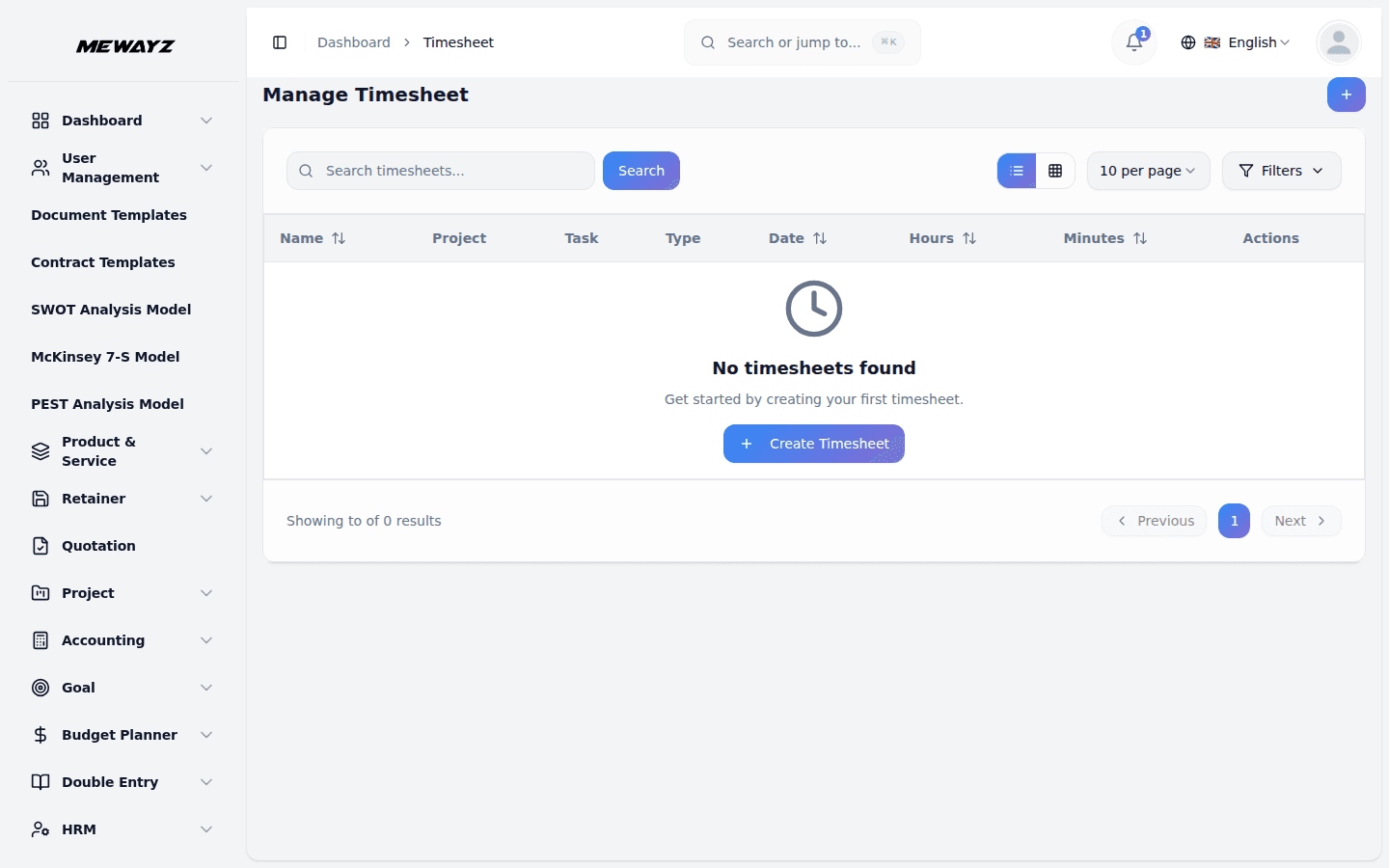 Mewayz Attendance — Timesheets