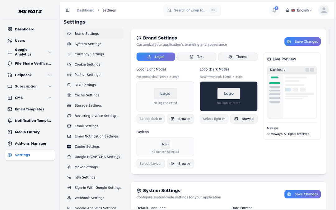 Mewayz Role & permission settings — platform screenshot