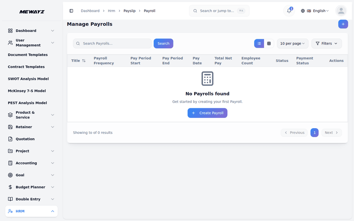 Mewayz HR & Payroll — Payroll