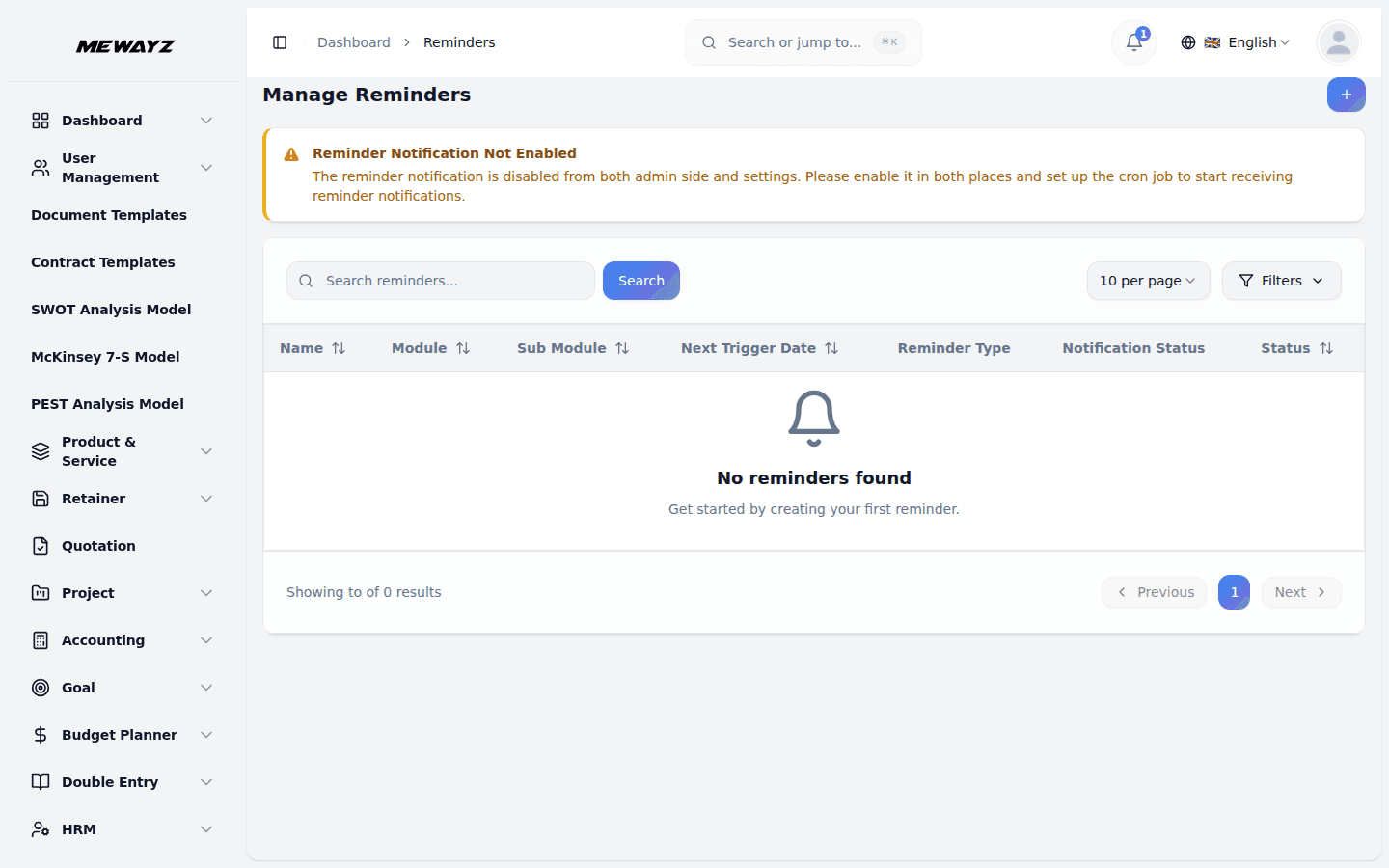 Mewayz Reminders — Reminders