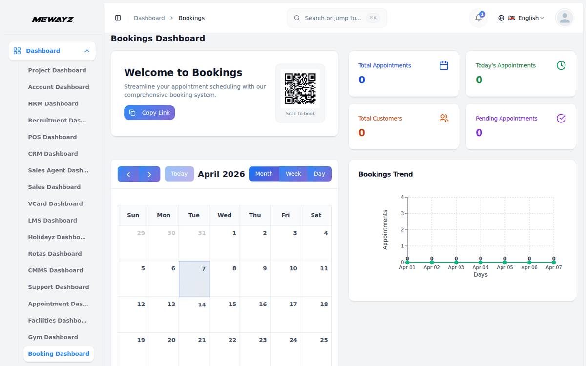 Mewayz POS and booking — sales, inventory, and appointments