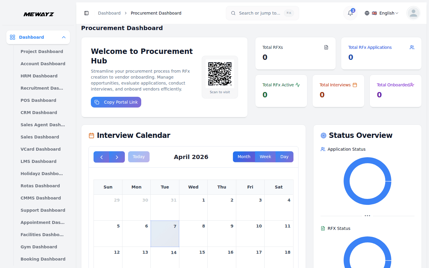 Mewayz Construction & Field — Procurement dashboard