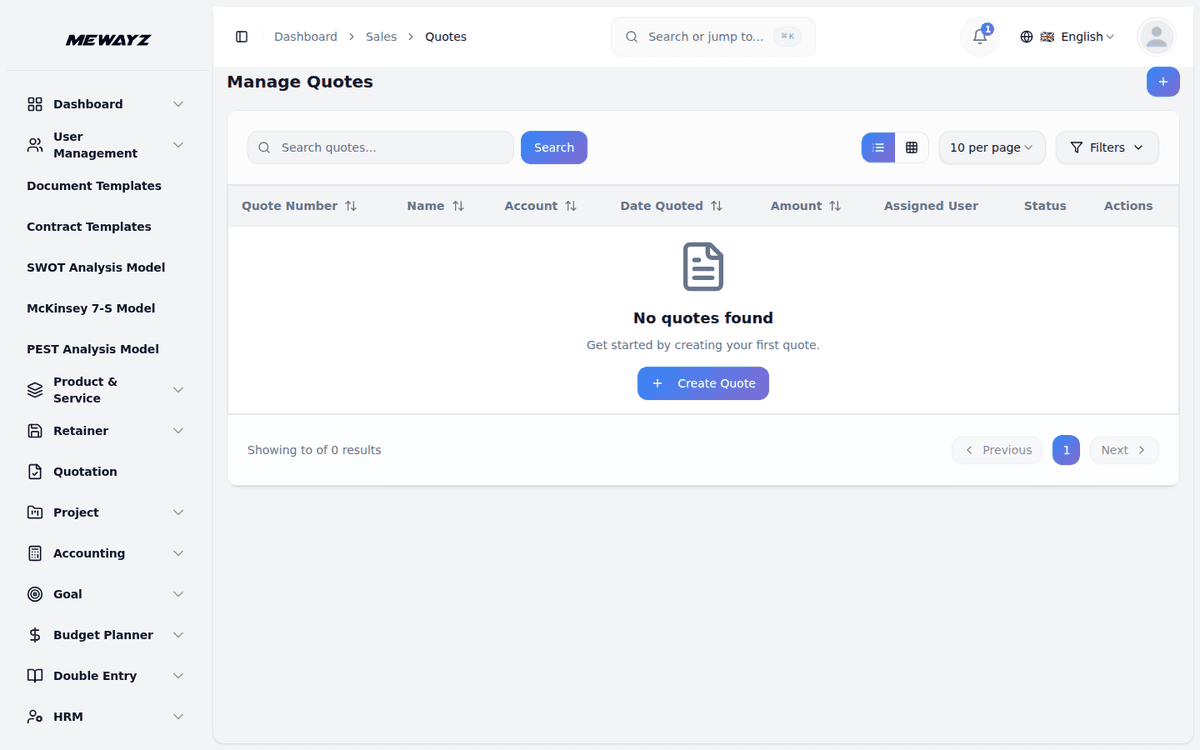 Mewayz CRM & Sales — Quotations